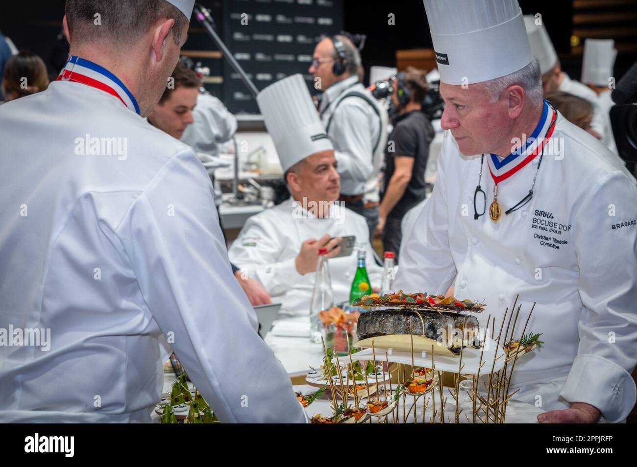 Christian Tetedoie Chef à l'événement Bocuse d'Or, sirha 2023 Banque D'Images