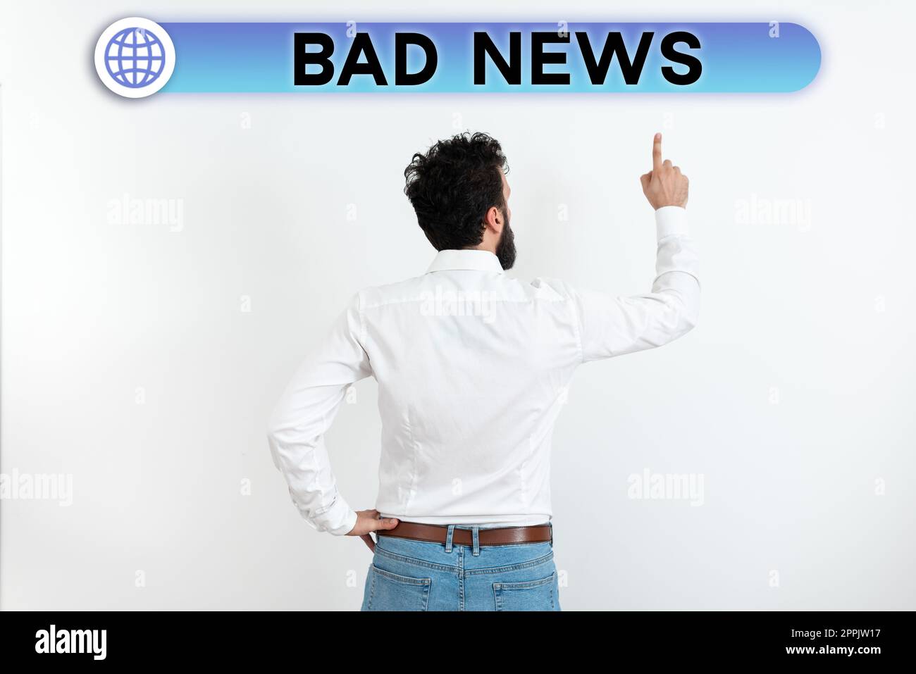 Signe écrit à la main Bad News. Internet concept peu bienvenu chose ou de la difficulté de personne la rouille est arrivé à quelque chose Banque D'Images