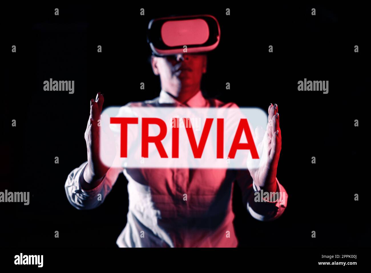 Légende du texte présentant Trivia. Les considérations détaillées sur les idées commerciales ne présentent que peu d'importance ou de valeur Banque D'Images