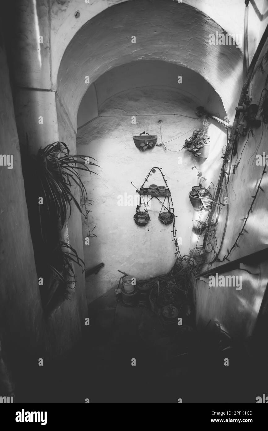 Vieux bâtiment en ruine sur l'île de Procida, Italie Banque D'Images