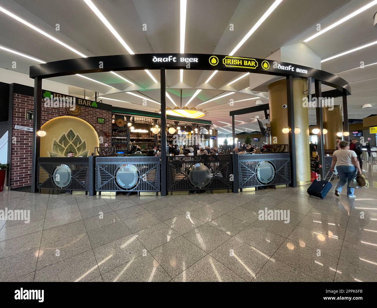 Pub irlandais à l'aéroport international Sheremetyevo Banque D'Images