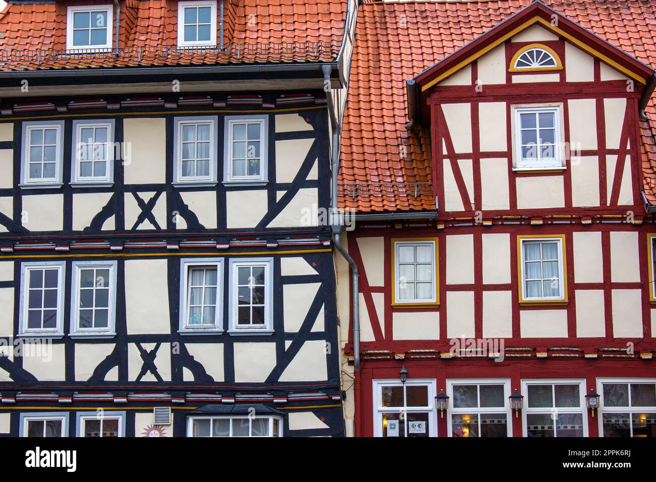 La ville de Bad Sooden Allendorf dans la vallée de Werra en Allemagne, Hessen Banque D'Images