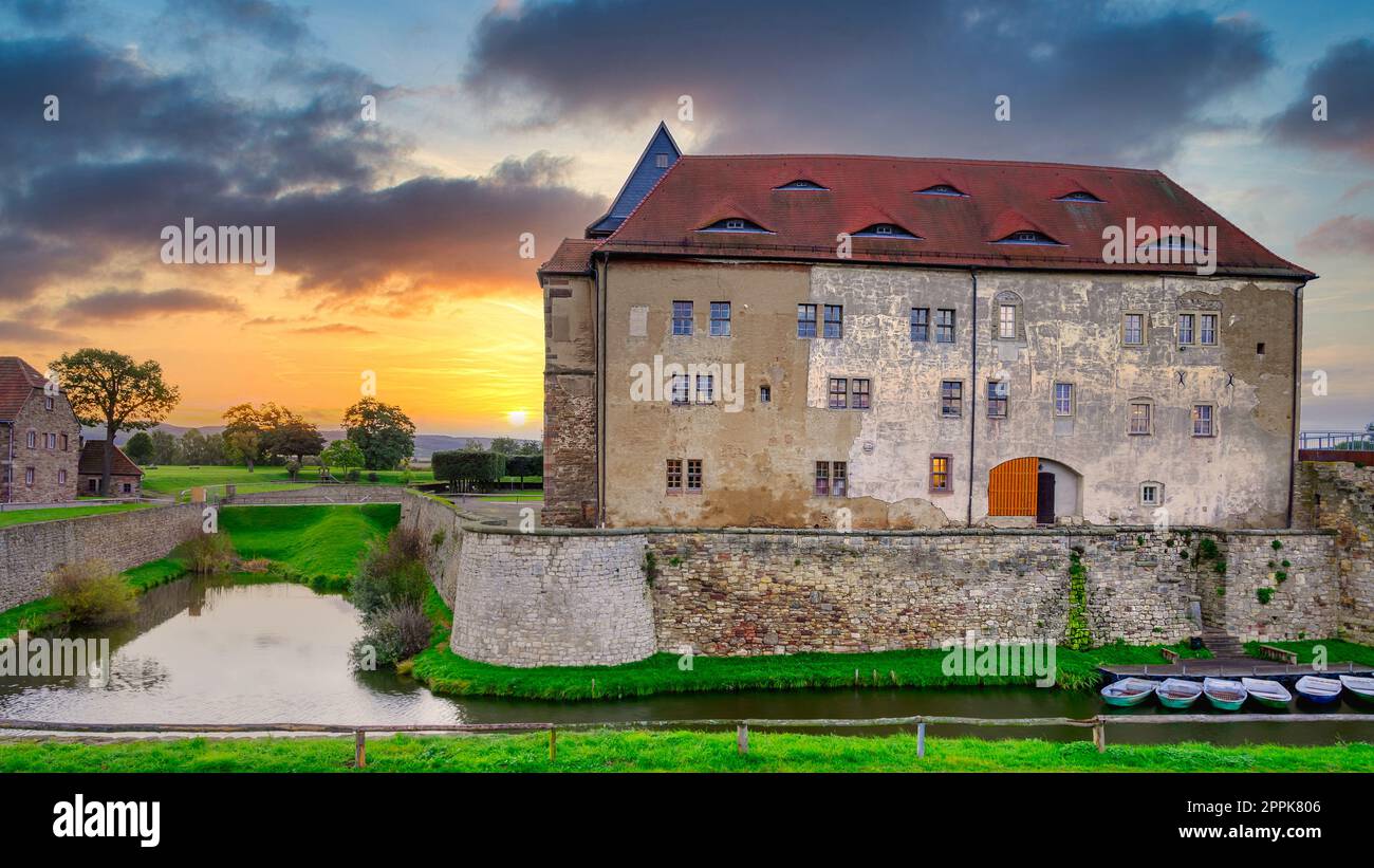 Vue sur la forteresse Heldrungen Banque D'Images