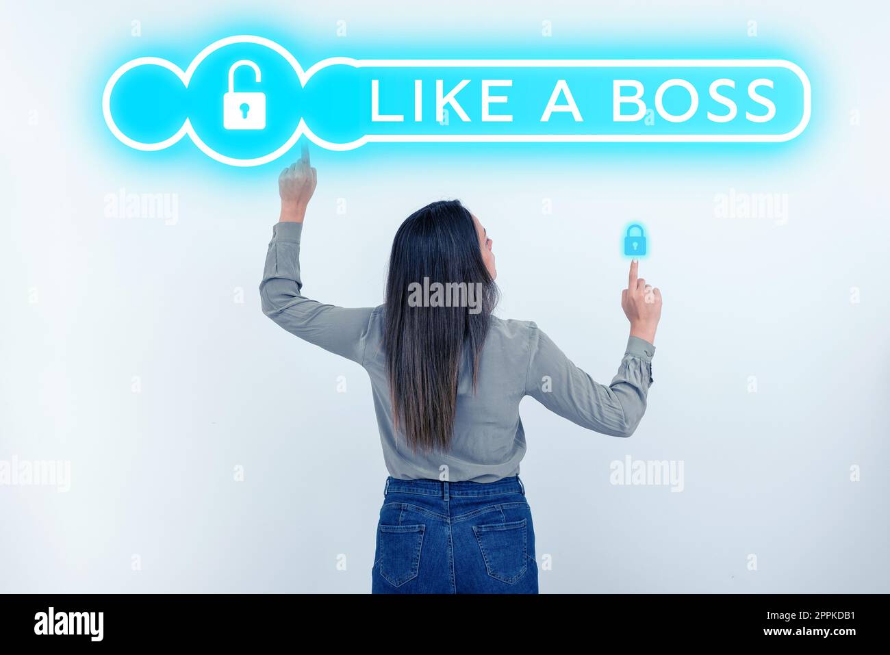 Affiche comme un patron. Approche d'affaires agir comme si vous êtes celui qui donne des ordres dans le travail ou la situation Banque D'Images Affiche comme un patron. Approche d'affaires agir comme si vous êtes celui qui donne des ordres dans le travail ou la situation Banque D'Images
