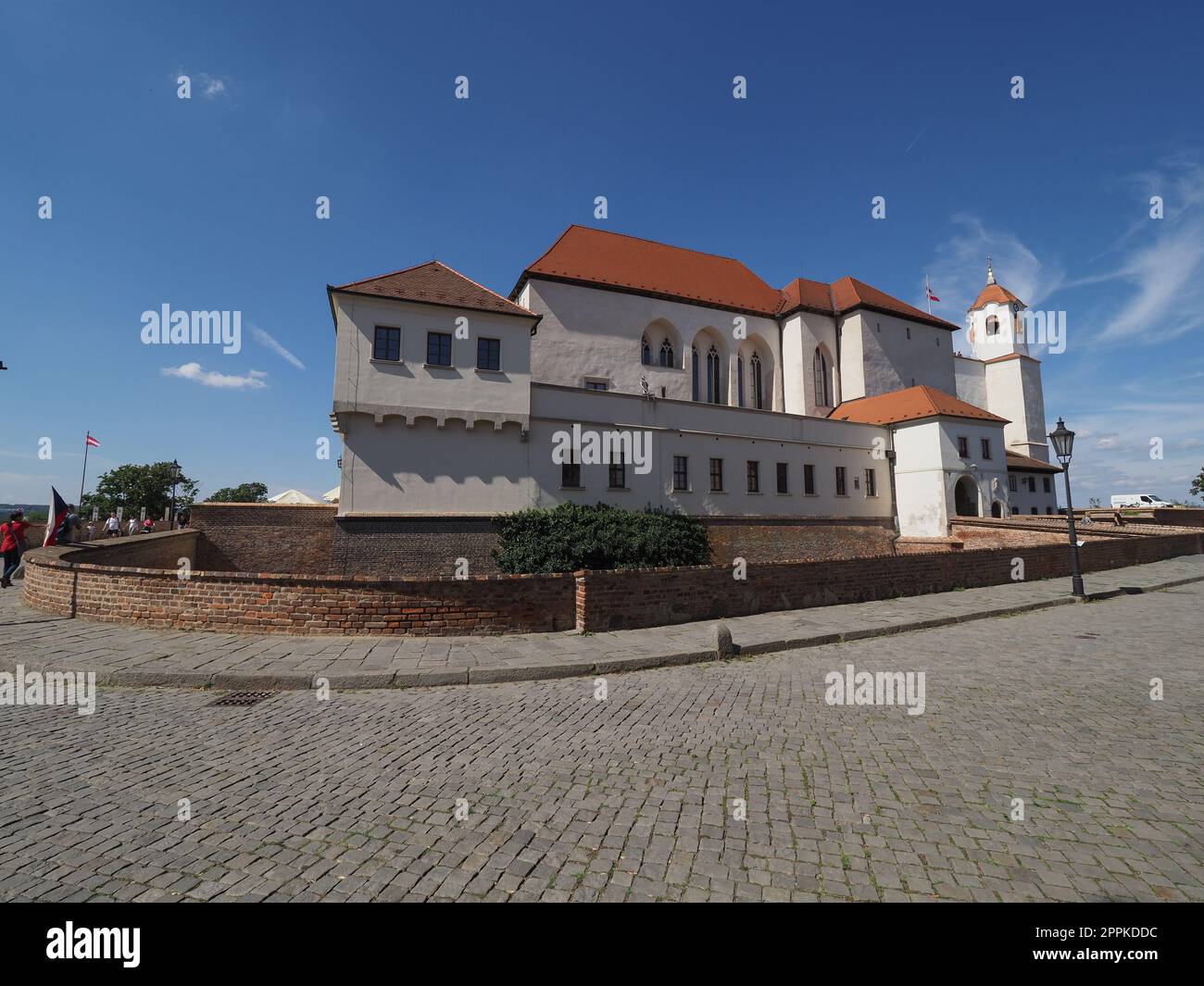 Le château de Spielberg à Brno Banque D'Images