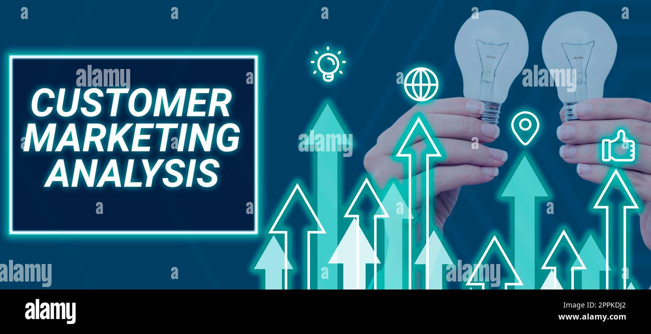 Signature manuscrite analyse marketing client. Mot écrit sur la fidélisation de la clientèle et finalement sur la croissance des ventes Banque D'Images