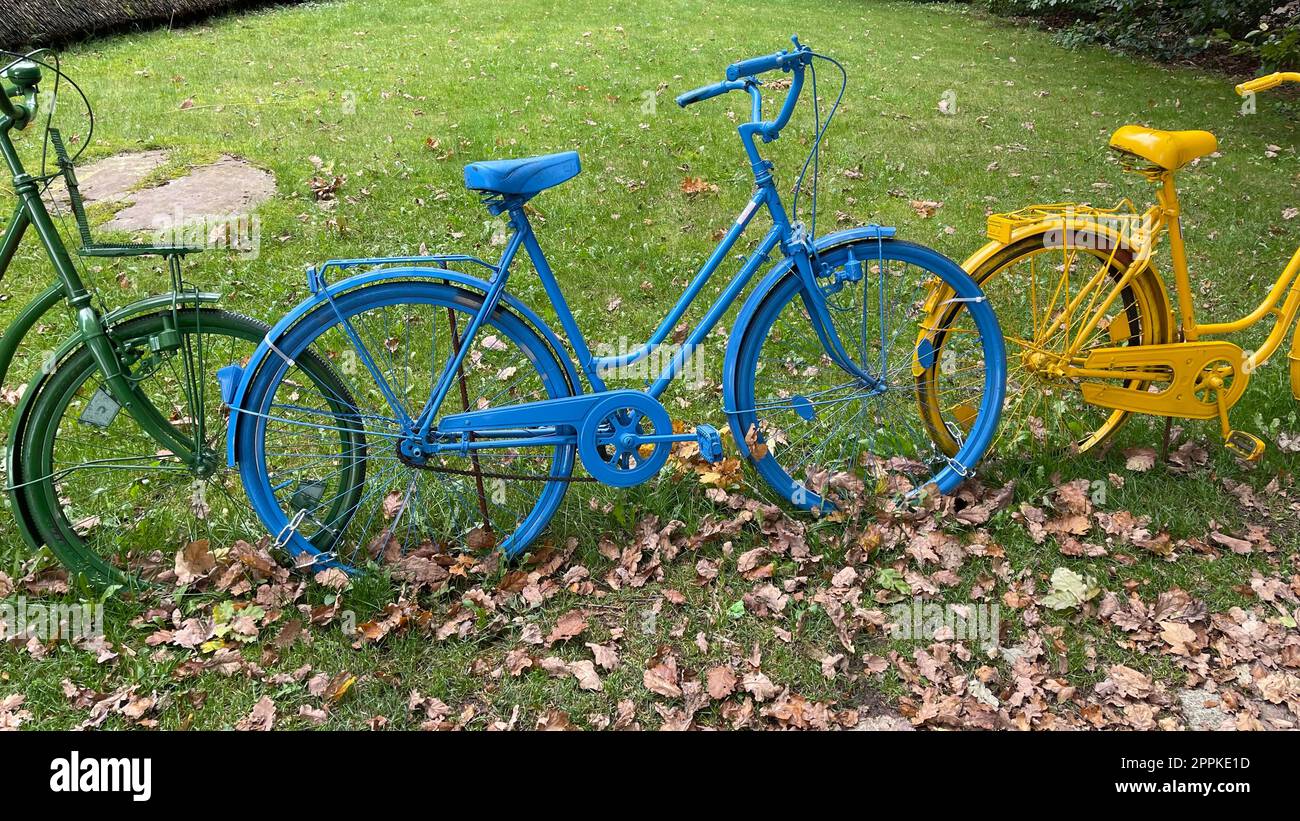 Vélos colorés, art Banque D'Images