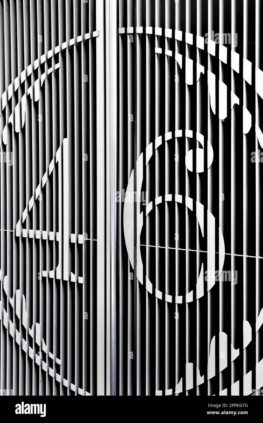Porte N°46 rue de la pompe - Paris 16th - France Banque D'Images
