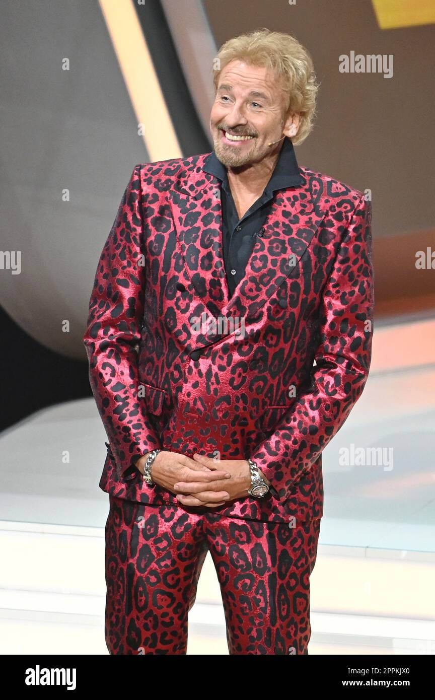 Thomas Gottschalk, Wetten Dass...? Depuis les halls d'exposition, Friedrichshafen, 19.11.2022 Banque D'Images