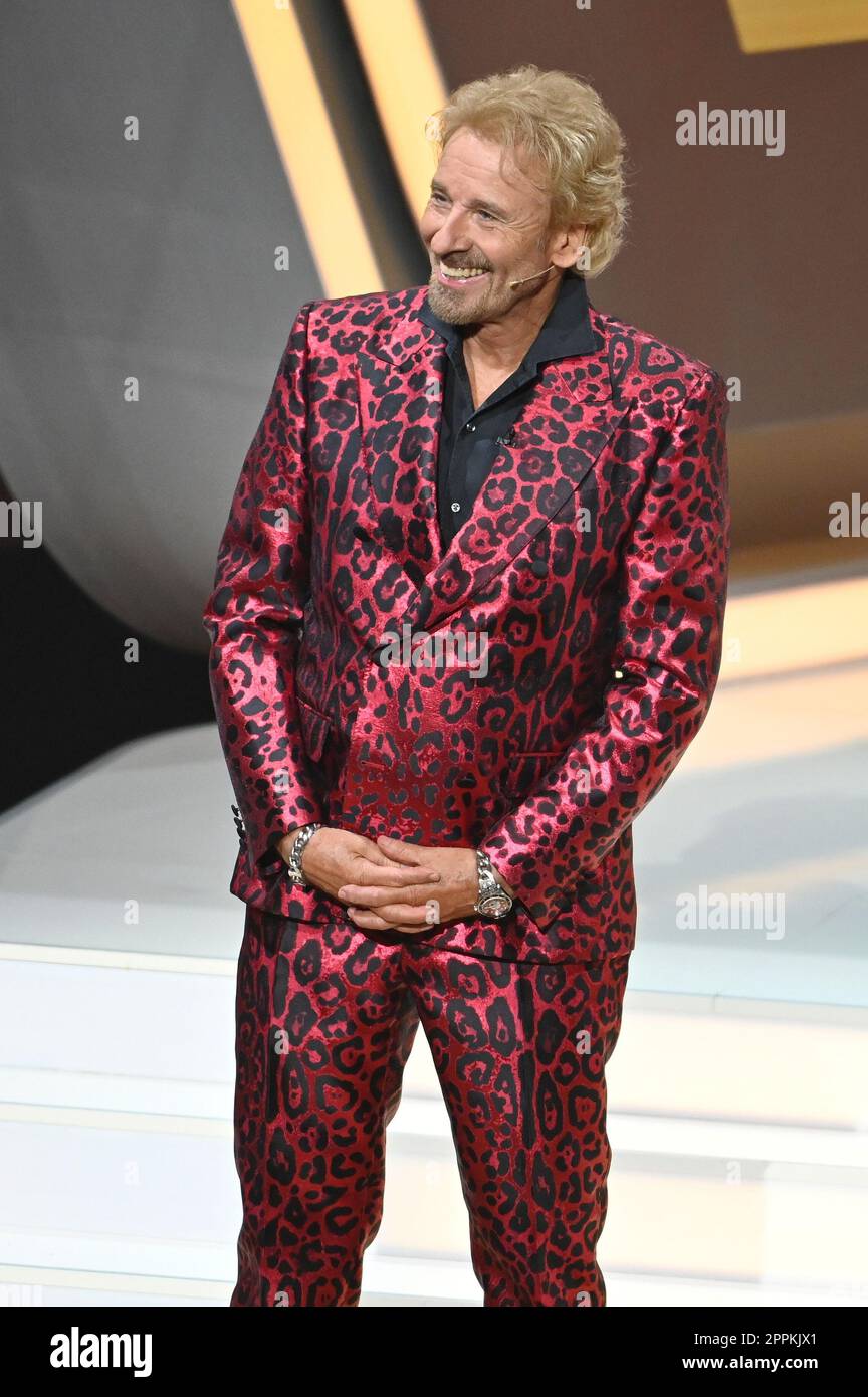 Thomas Gottschalk, Wetten Dass...? Depuis les halls d'exposition, Friedrichshafen, 19.11.2022 Banque D'Images