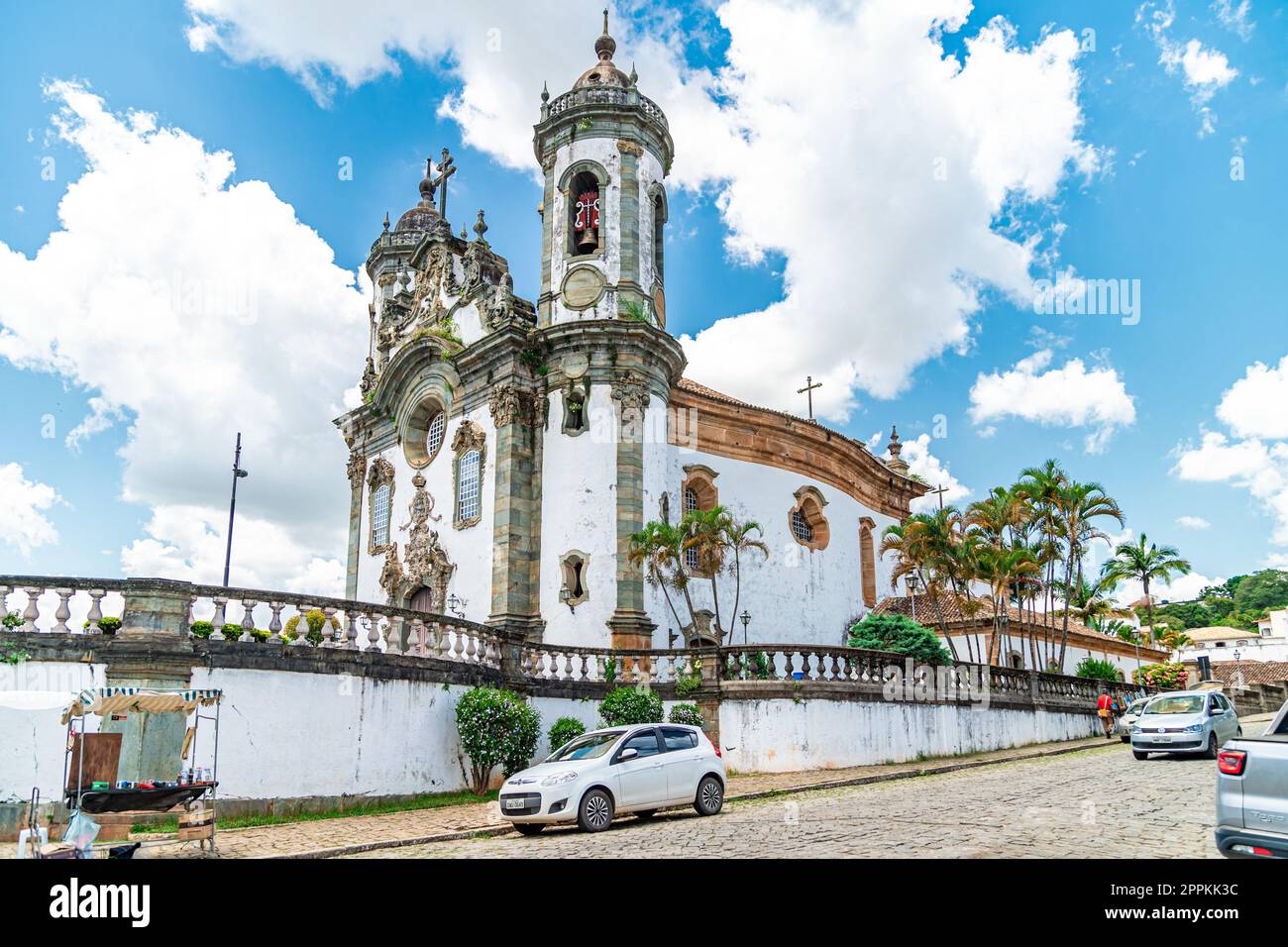 São Joao del Rei - 5 mars 2022 : Église de San Francisco Banque D'Images
