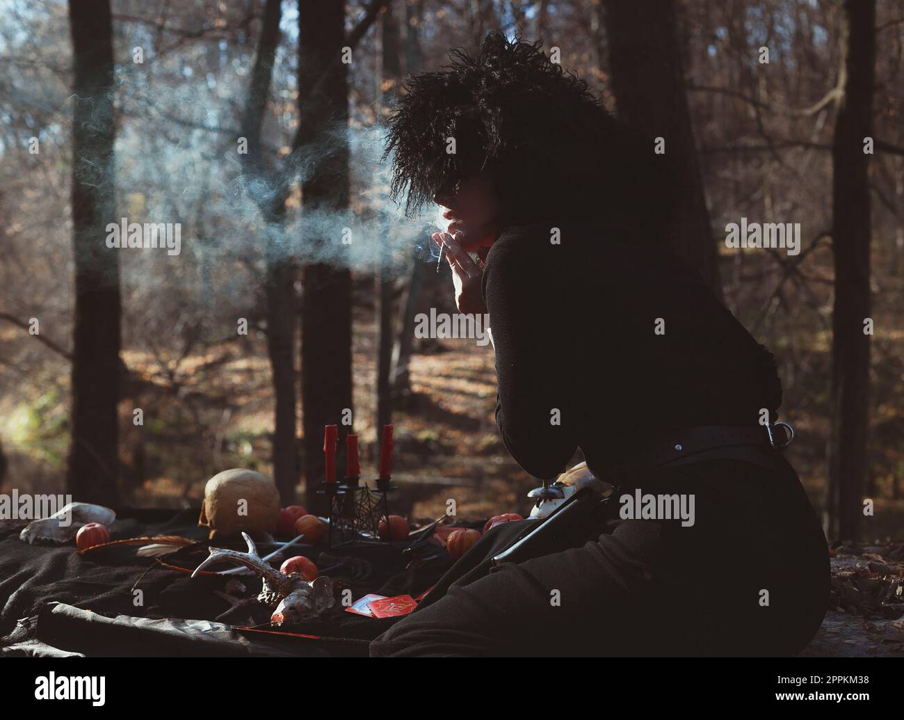 Halloween Witchcore photo esthétique pittoresque Banque D'Images