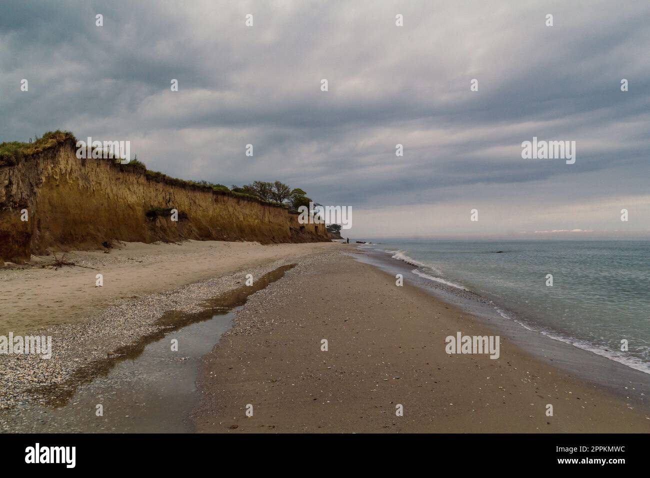 Colline à la mer photo de paysage de plage Banque D'Images