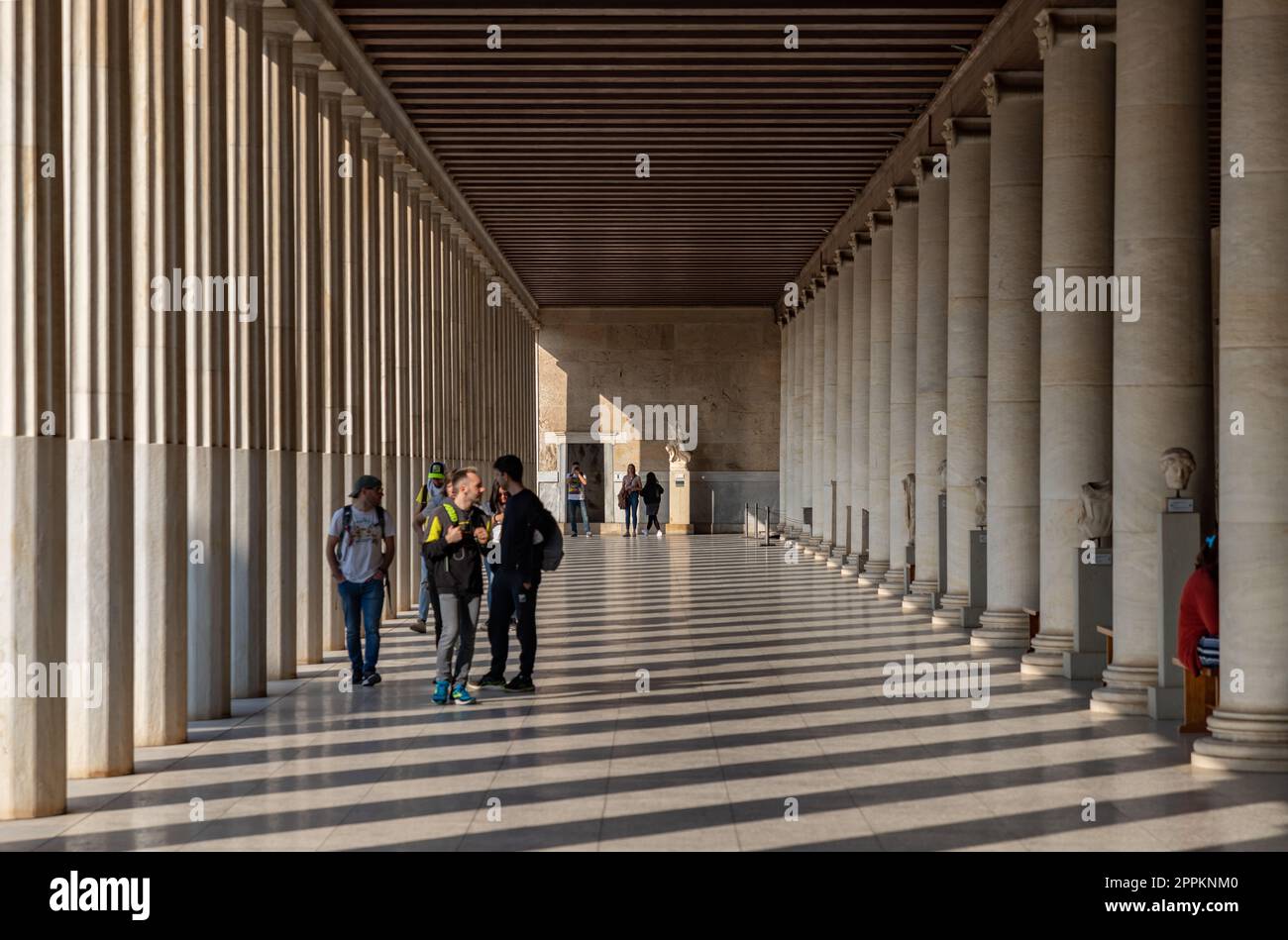 Stoa d’Attale Banque D'Images