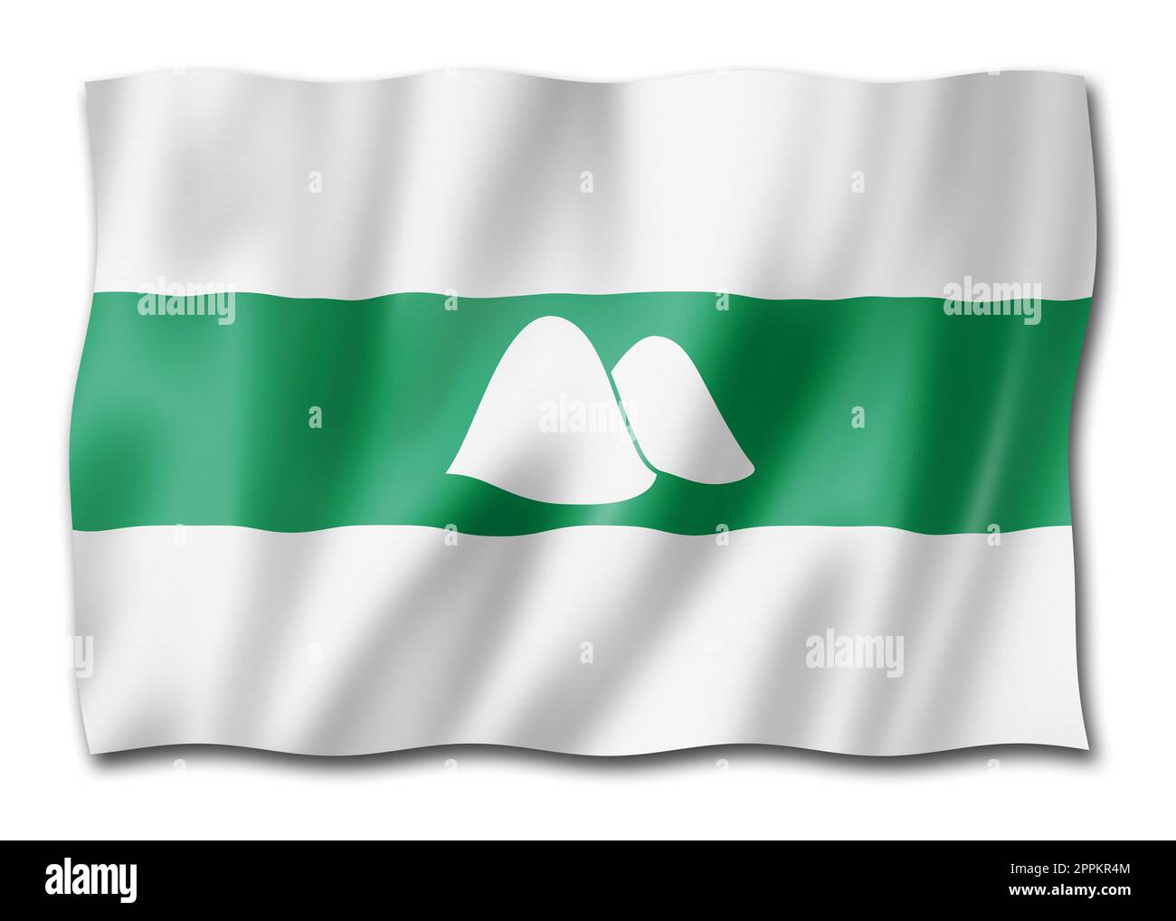 Etat de Kourgan - Oblast - drapeau, Russie Banque D'Images