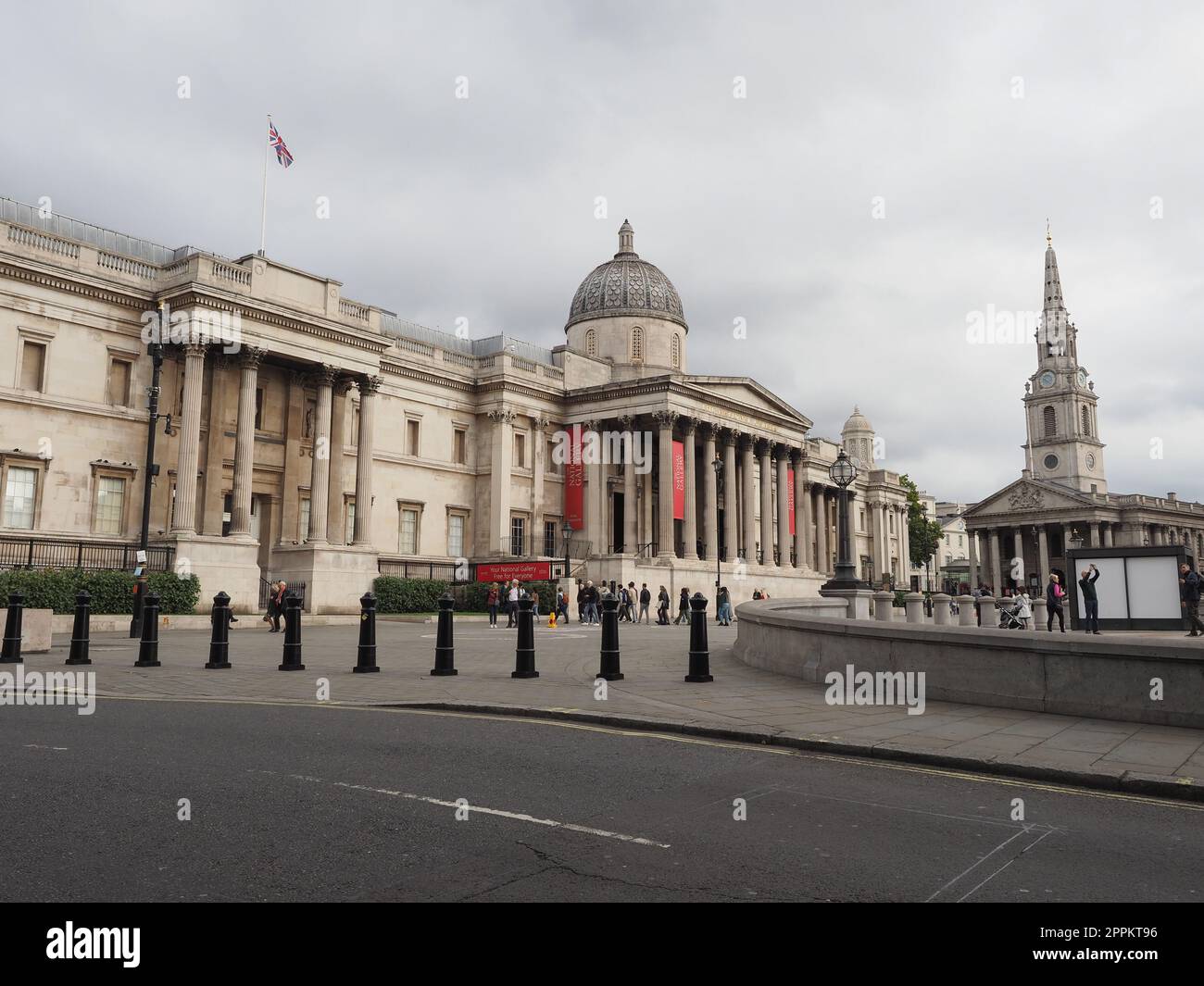 Trafalgar Square à Londres Banque D'Images