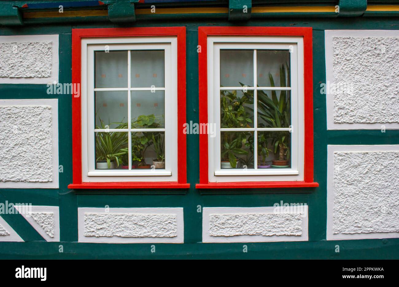 Ancienne maison à Bad Sooden-Allendorf dans la vallée de Werra en Allemagne, Hessen Banque D'Images