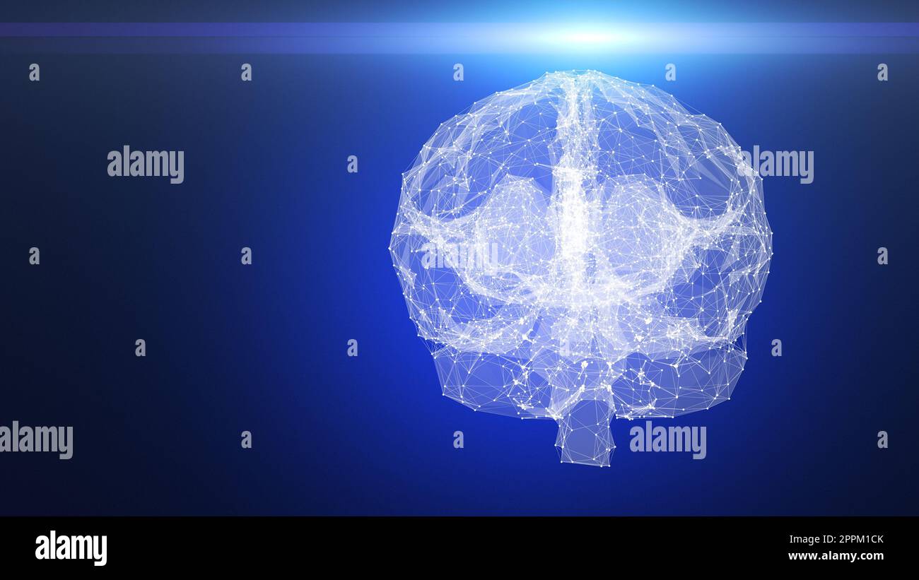 Concept de technologie d'acquisition du cerveau humain Banque D'Images