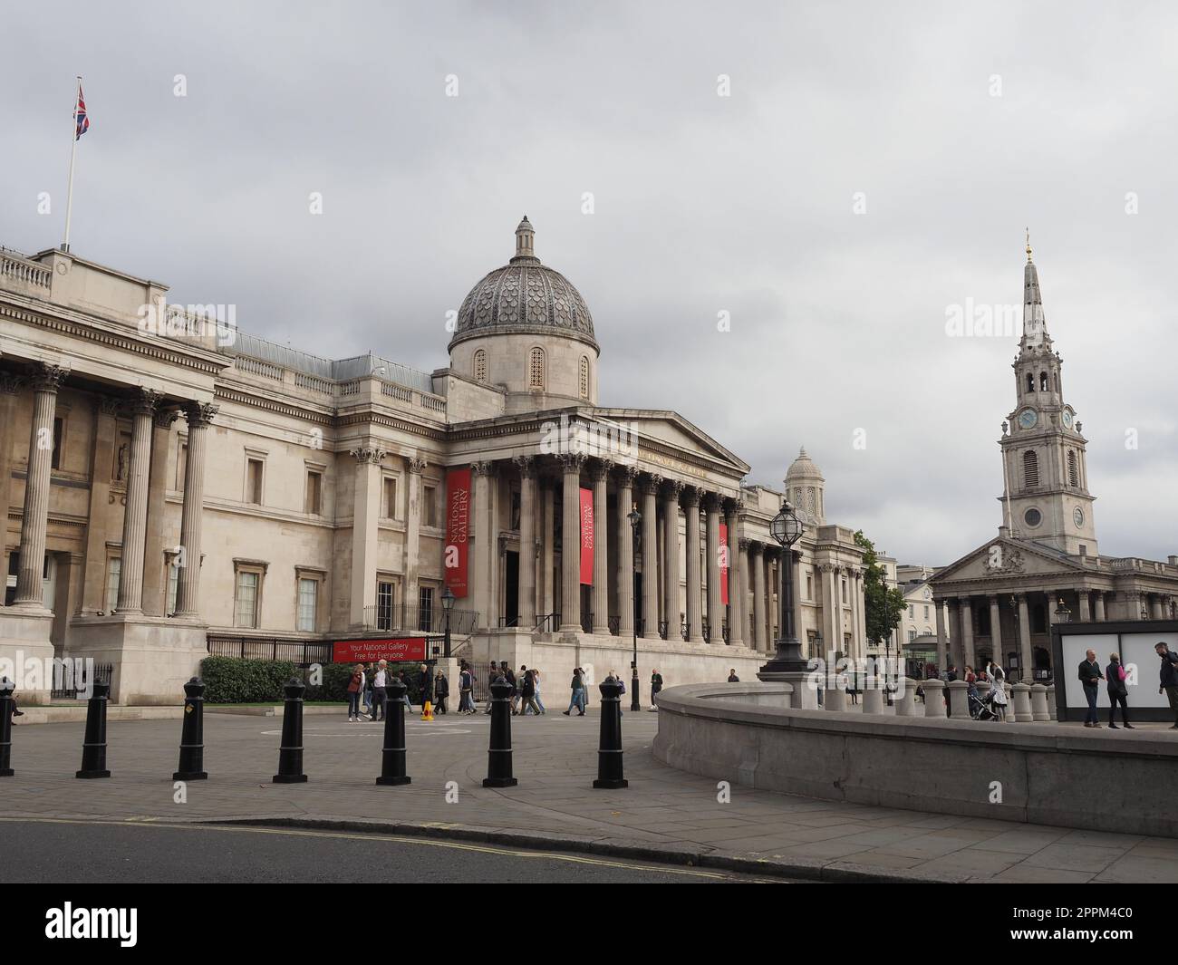 Trafalgar Square à Londres Banque D'Images