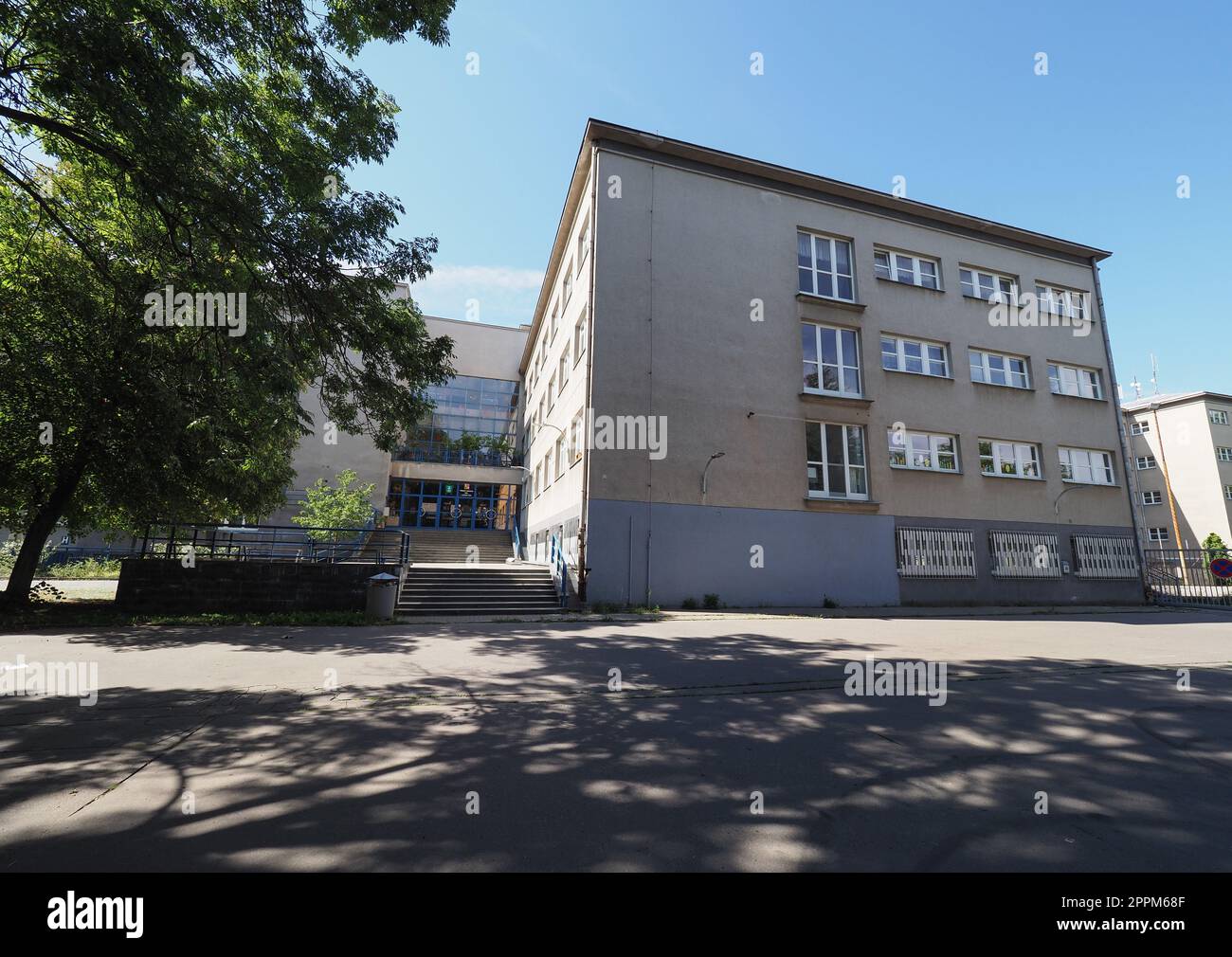 Biskupske gymnazium école de grammaire épiscopale à Brno Banque D'Images