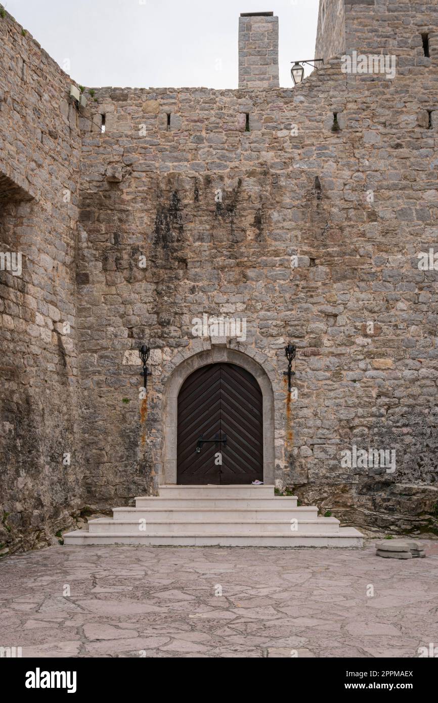 Murs fortifiés de la vieille ville de Budva, Monténégro Banque D'Images