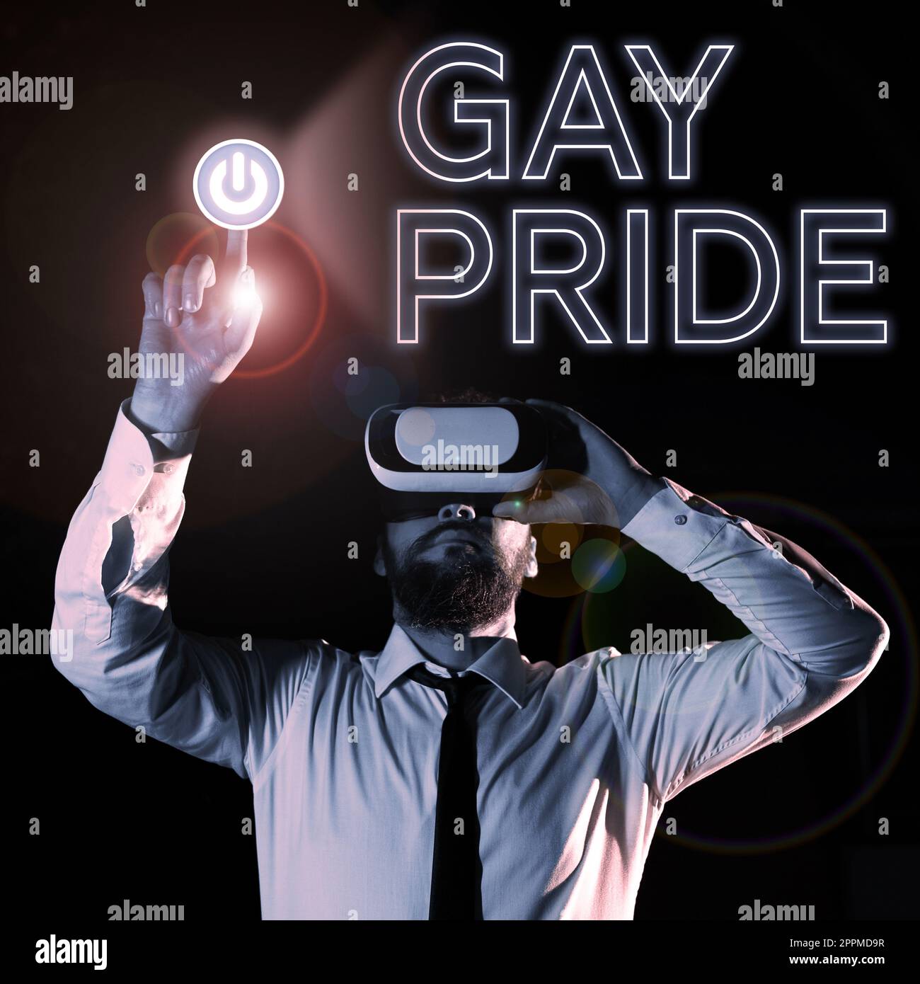 Affichage conceptuel gay Pride. Approche d'affaires dignité d'un individu qui appartient à un homme ou à une femme Banque D'Images