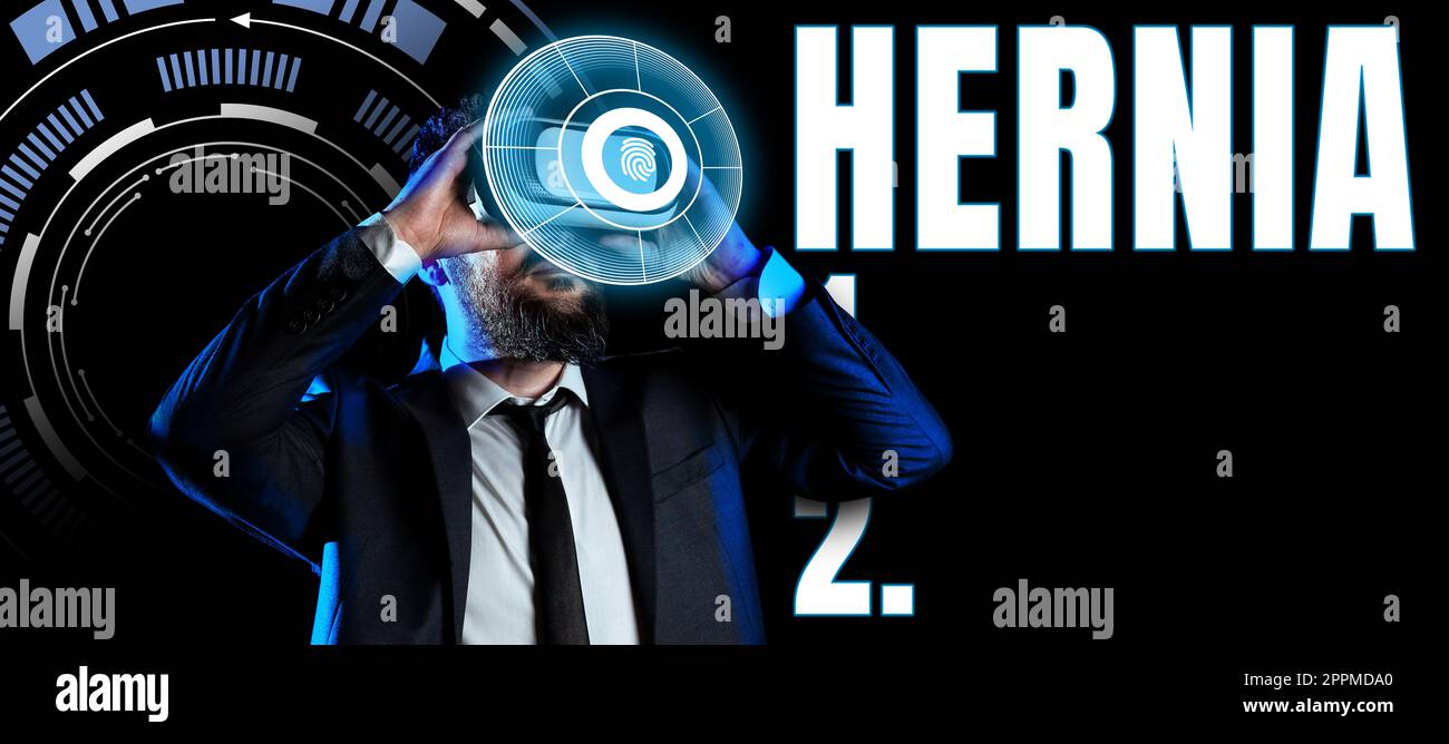 Affichage conceptuel hernie. Internet concept sortie anormale de tissu ou d'un organe à travers la paroi de la cavité Banque D'Images Affichage conceptuel hernie. Internet concept sortie anormale de tissu ou d'un organe à travers la paroi de la cavité Banque D'Images