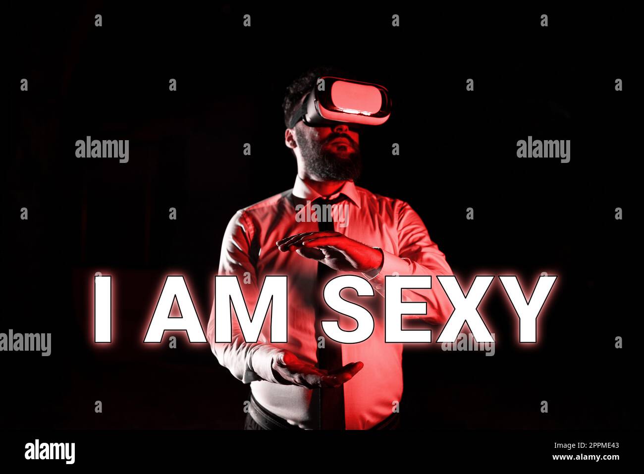 Affiche de texte montrant Je suis Sexy. Concept d'affaires sentiment d'attraction conscience de la beauté Banque D'Images