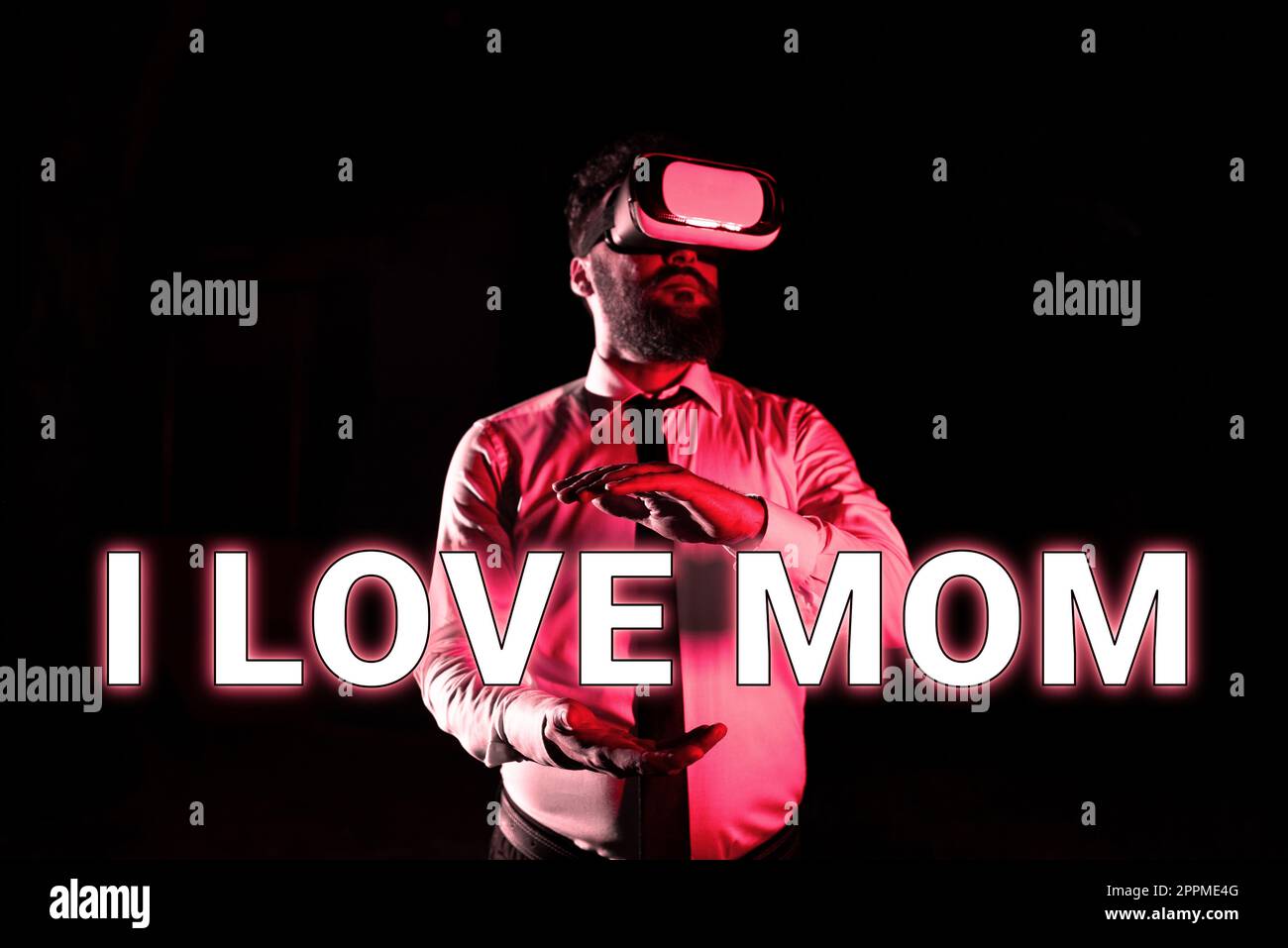 Affiche de texte montrant I Love Maman. Mot pour de bons sentiments au sujet de ma mère affection aimant le bonheur Banque D'Images