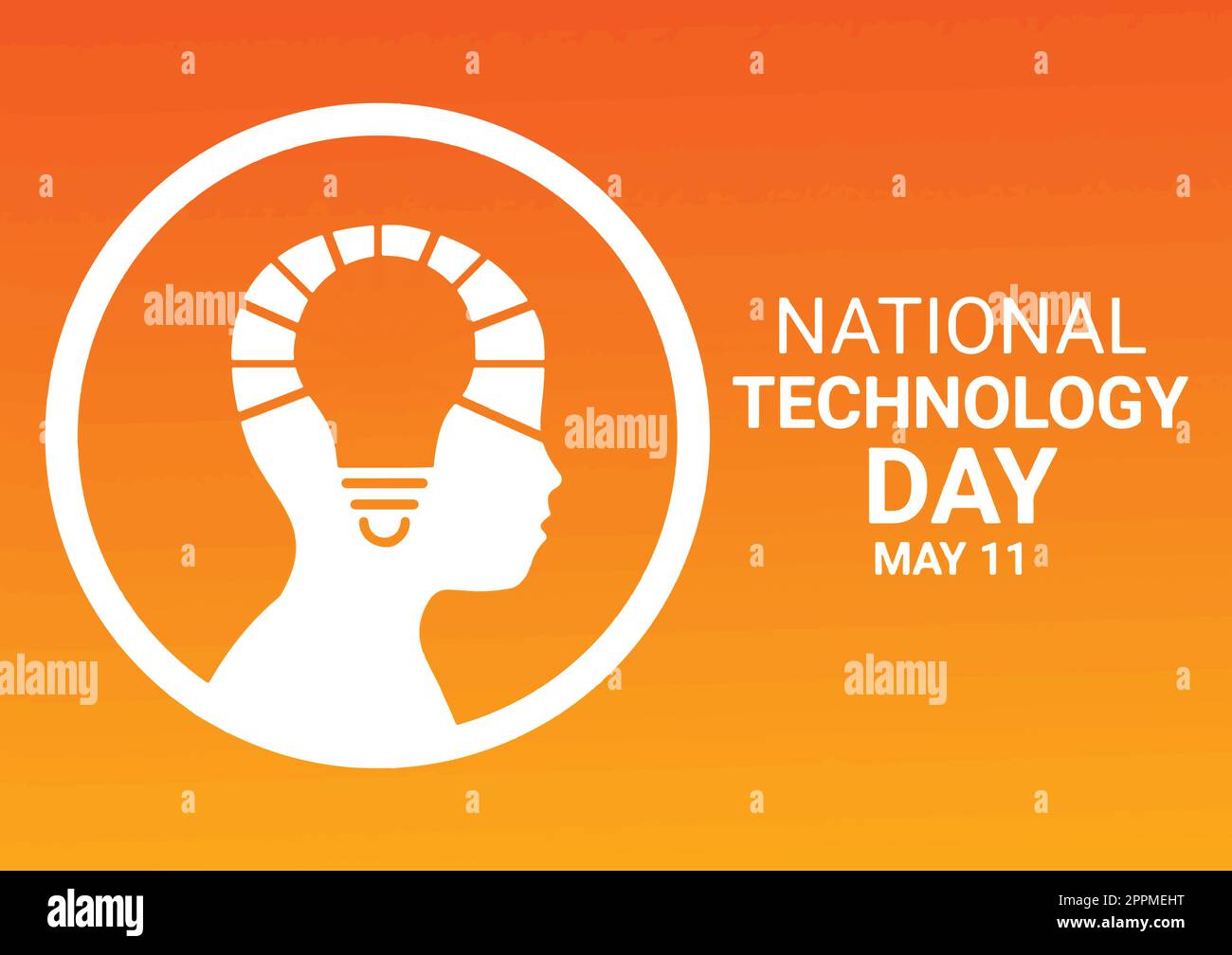 Journée nationale de la technologie. 11 mai. Concept de vacances. Convient aux cartes de vœux, affiches et bannières. Illustration vectorielle Illustration de Vecteur