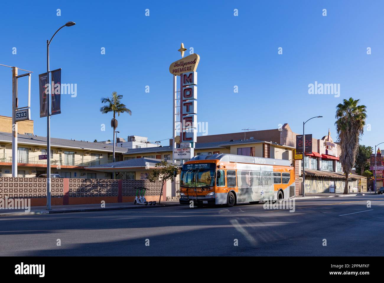 Los Angeles Metro bus Banque D'Images