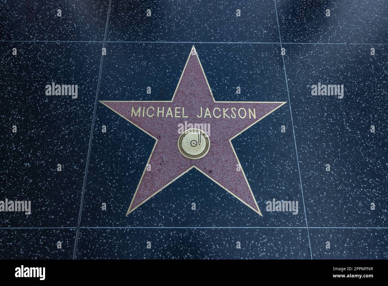 Hollywood Walk of Fame - Michael Jackson Banque D'Images