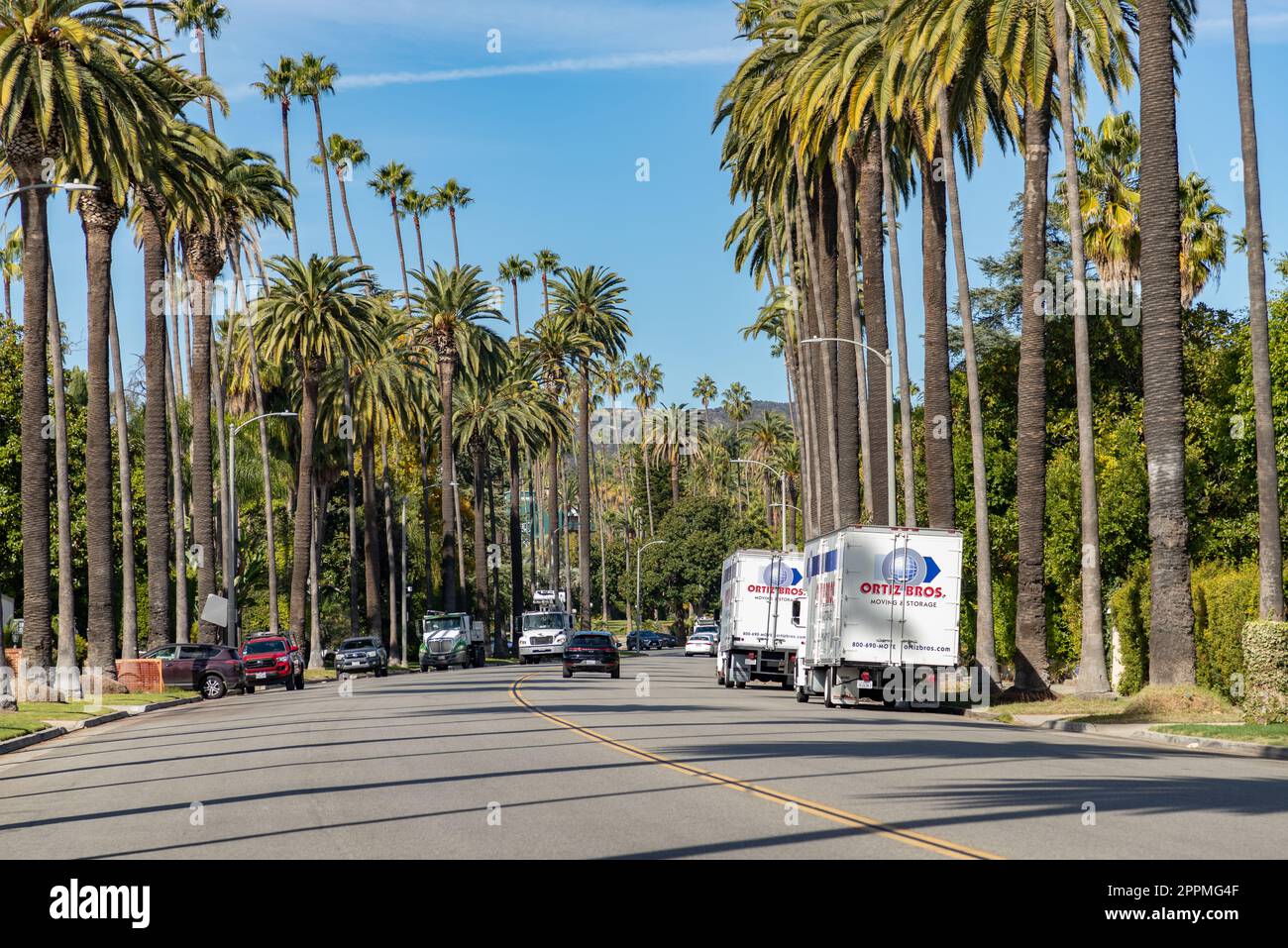 Quartier de Beverly Hills Banque D'Images