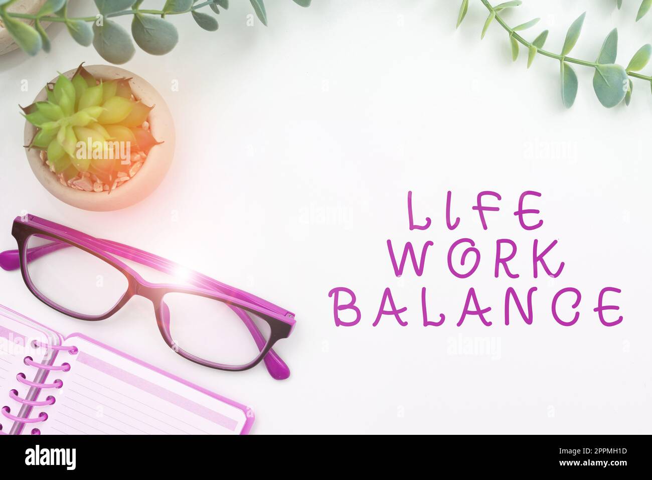 Texte montrant inspiration Life Work Balance. L'entreprise présente la stabilité dont la personne a besoin entre son travail et son temps personnel Banque D'Images