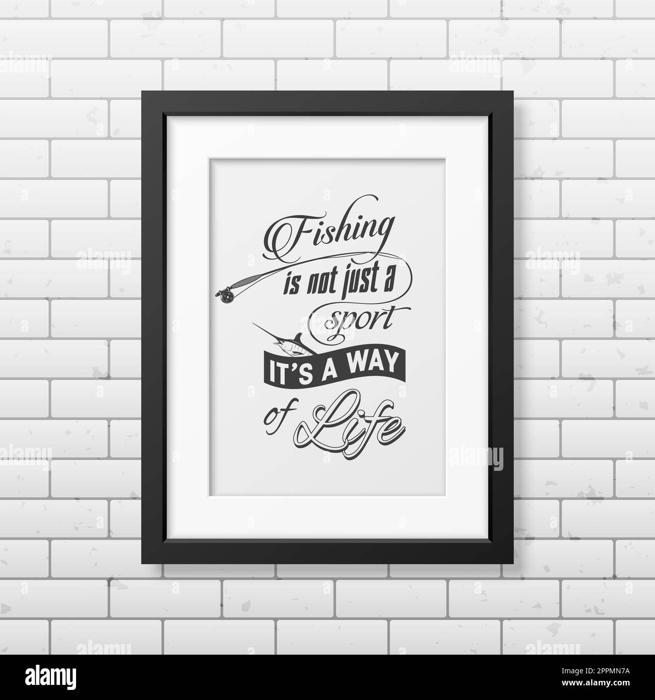 Citation arrière-plan typographique dans le cadre noir Banque D'Images
