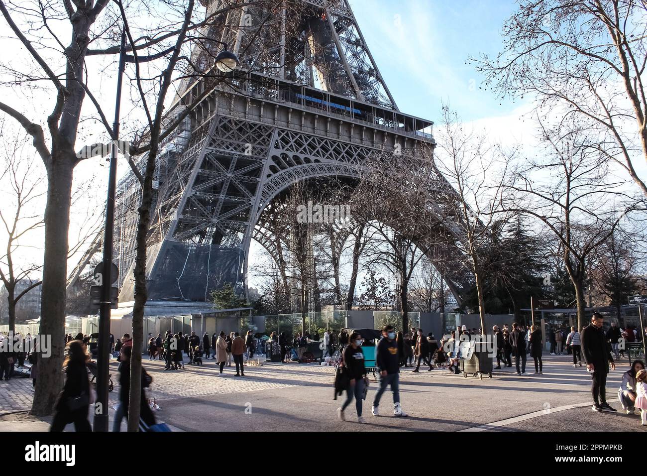 Tour Eiffel Paris, France Skyline Banque D'Images