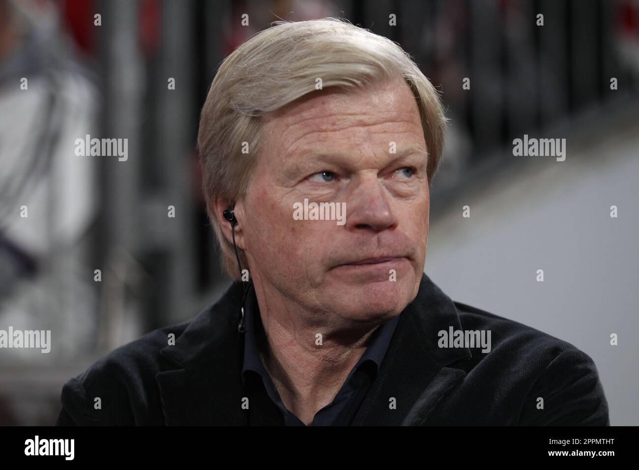 MUNICH, ALLEMAGNE - AVRIL 19 : Oliver KAHN, Président du FC Bayern vu avant le quart-finale de l'UEFA Champions League deuxième match de football de la jambe entre le FC Bayern Muenchen et Manchester City à l'Allianz Arena sur 19 avril 2023 à Munich, en Allemagne. Image et copyright d'Arthur THILL / ATP images (THILL Arthur / ATP / SPP) Banque D'Images