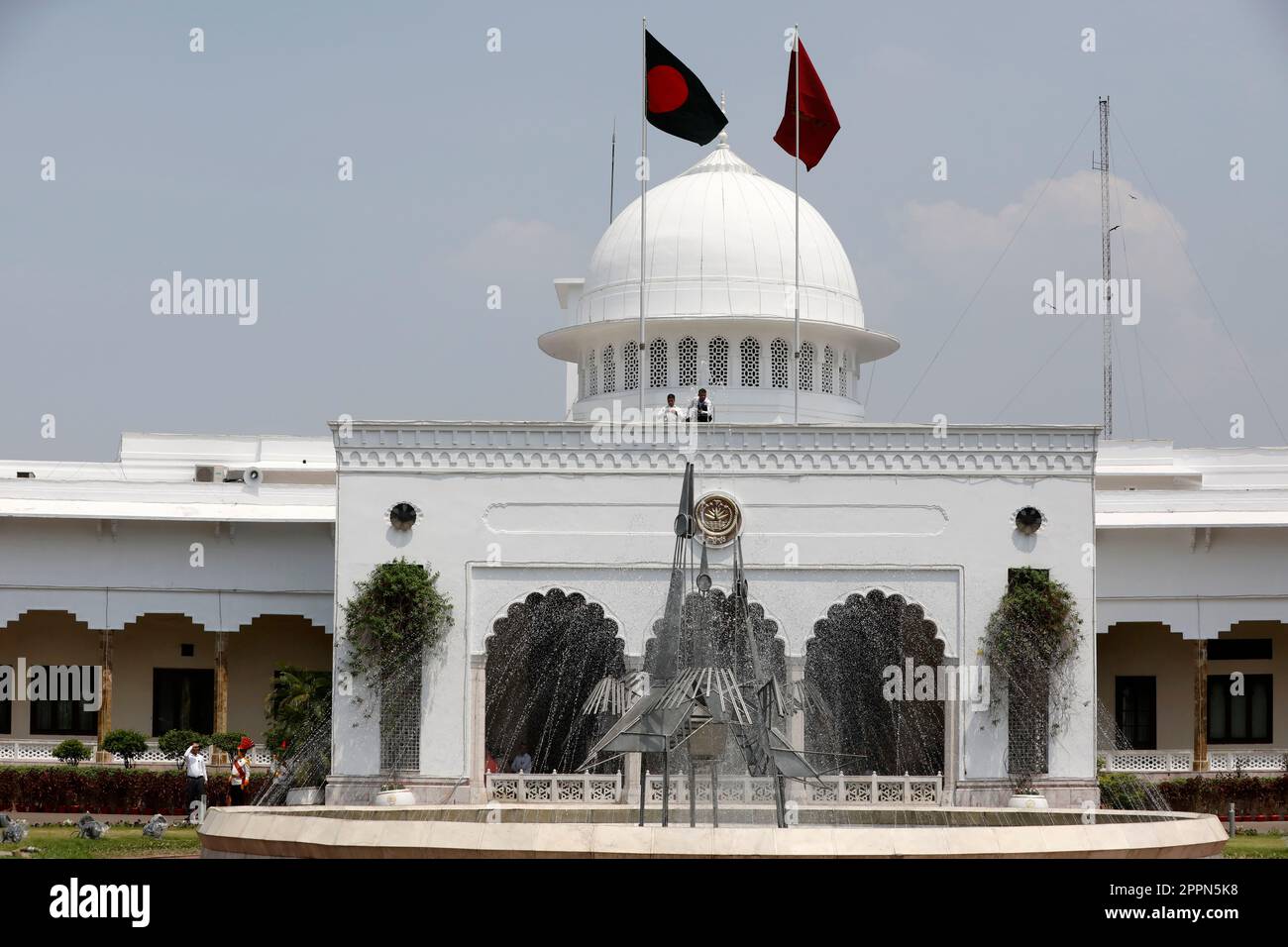 Dhaka, Bangladesh - 24 avril 2023 : le Bangabhaban, Bangabhaban est la résidence officielle et le lieu de travail principal du président du Bangladesh, le DHA Banque D'Images