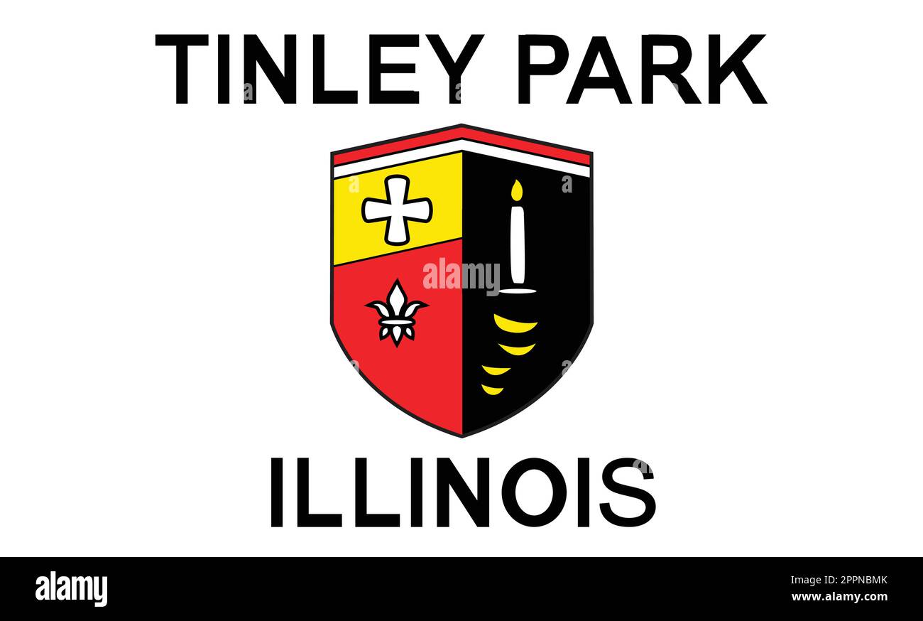 Drapeau de Tinley Park City Californie Illustration de Vecteur