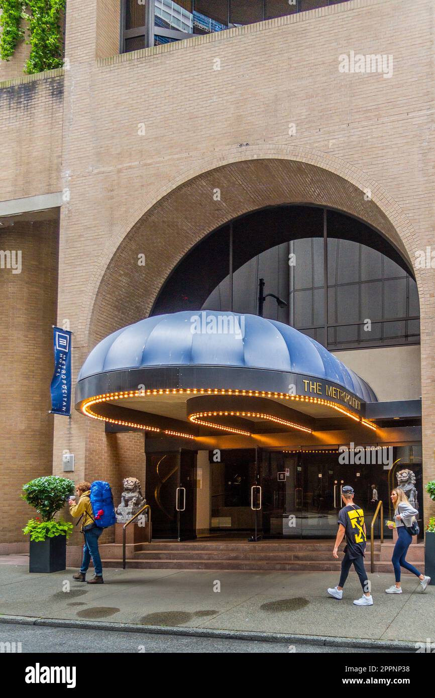 L'hôtel Metropolitan situé au 645 Howe Ave à Vancouver Colombie-Britannique Canada Banque D'Images