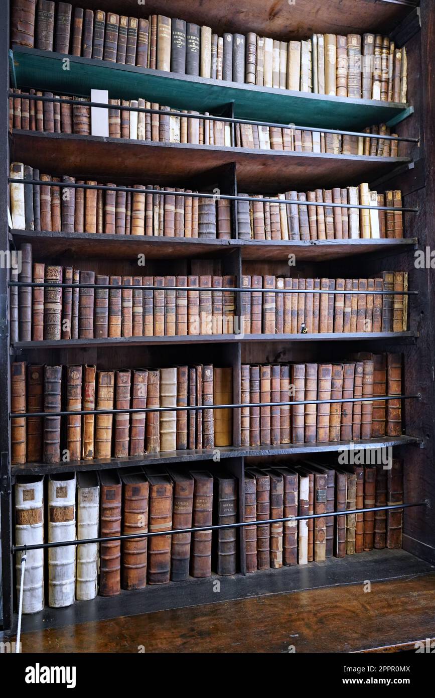 Marsh Library à Dublin, la plus ancienne bibliothèque publique d'Irlande Banque D'Images
