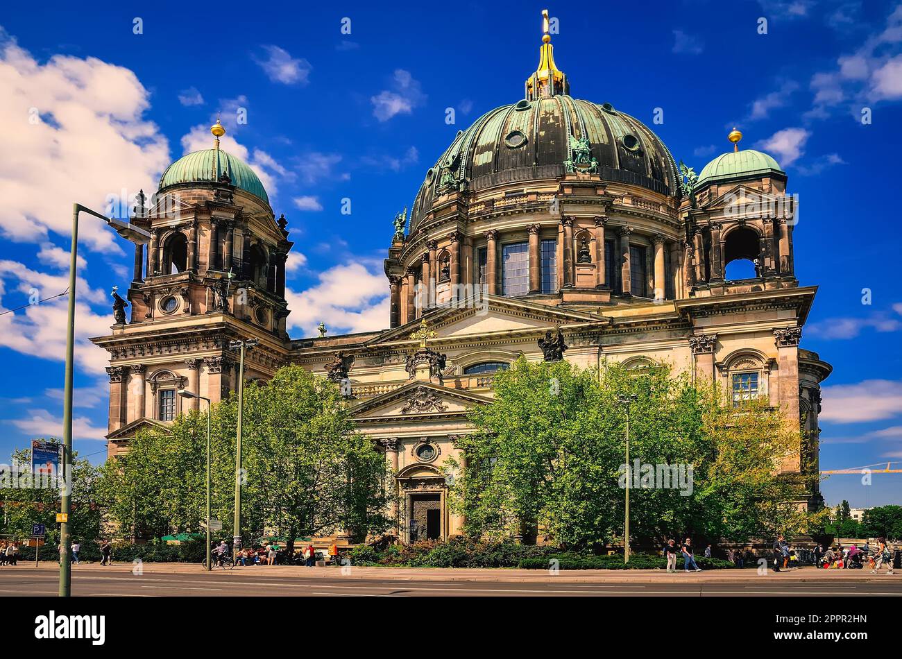 Berlin, Allemagne - 30 avril 2014: Cathédrale de Berlin, Allemagne. L'un des monuments les plus célèbres, situé sur l'île des musées dans le Banque D'Images