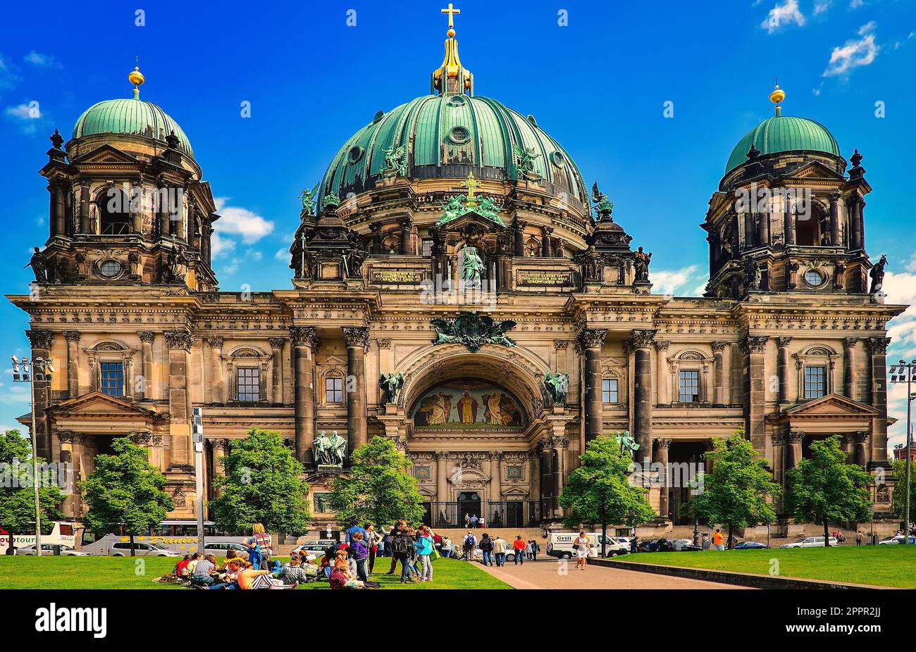 Berlin, Allemagne - 30 avril 2014: Cathédrale de Berlin, Allemagne. L'un des monuments les plus célèbres, situé sur l'île des musées dans le Banque D'Images