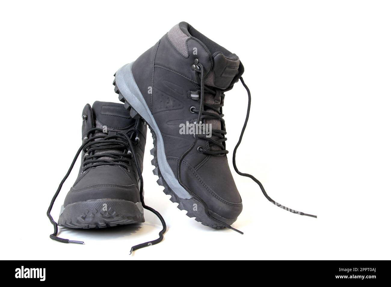 Chaussures de randonnée pour hommes ou femmes qui veulent faire des promenades en montagne avec une semelle antidérapante ferme qui donne la stabilité et la liberté de mouvement pour l'aventure Banque D'Images