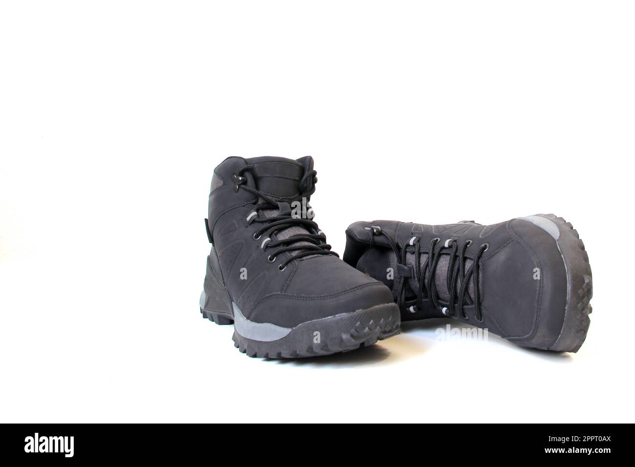 Chaussures de randonnée pour hommes ou femmes qui veulent faire des promenades en montagne avec une semelle antidérapante ferme qui donne la stabilité et la liberté de mouvement pour l'aventure Banque D'Images