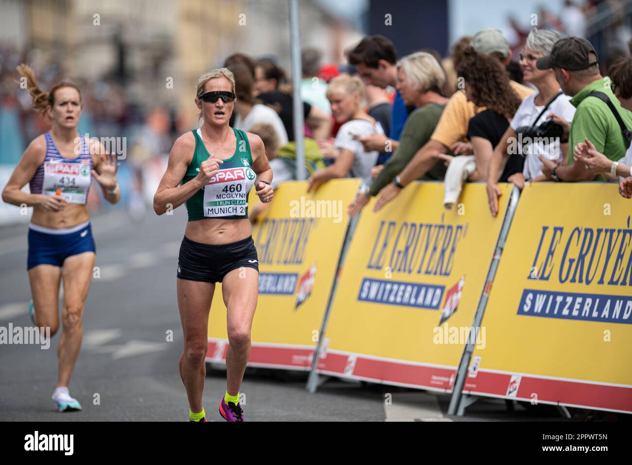 Ann Marie McGlynn participe au Marathon des Championnats d'athlétisme européens de Munich 2022. Banque D'Images