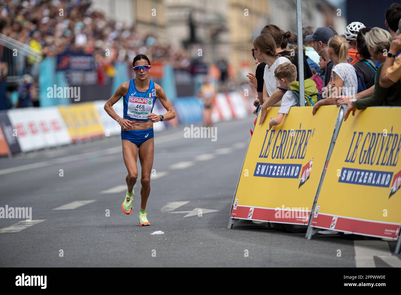 Anna Incerti participe au Marathon des Championnats d'athlétisme européens de Munich 2022. Banque D'Images