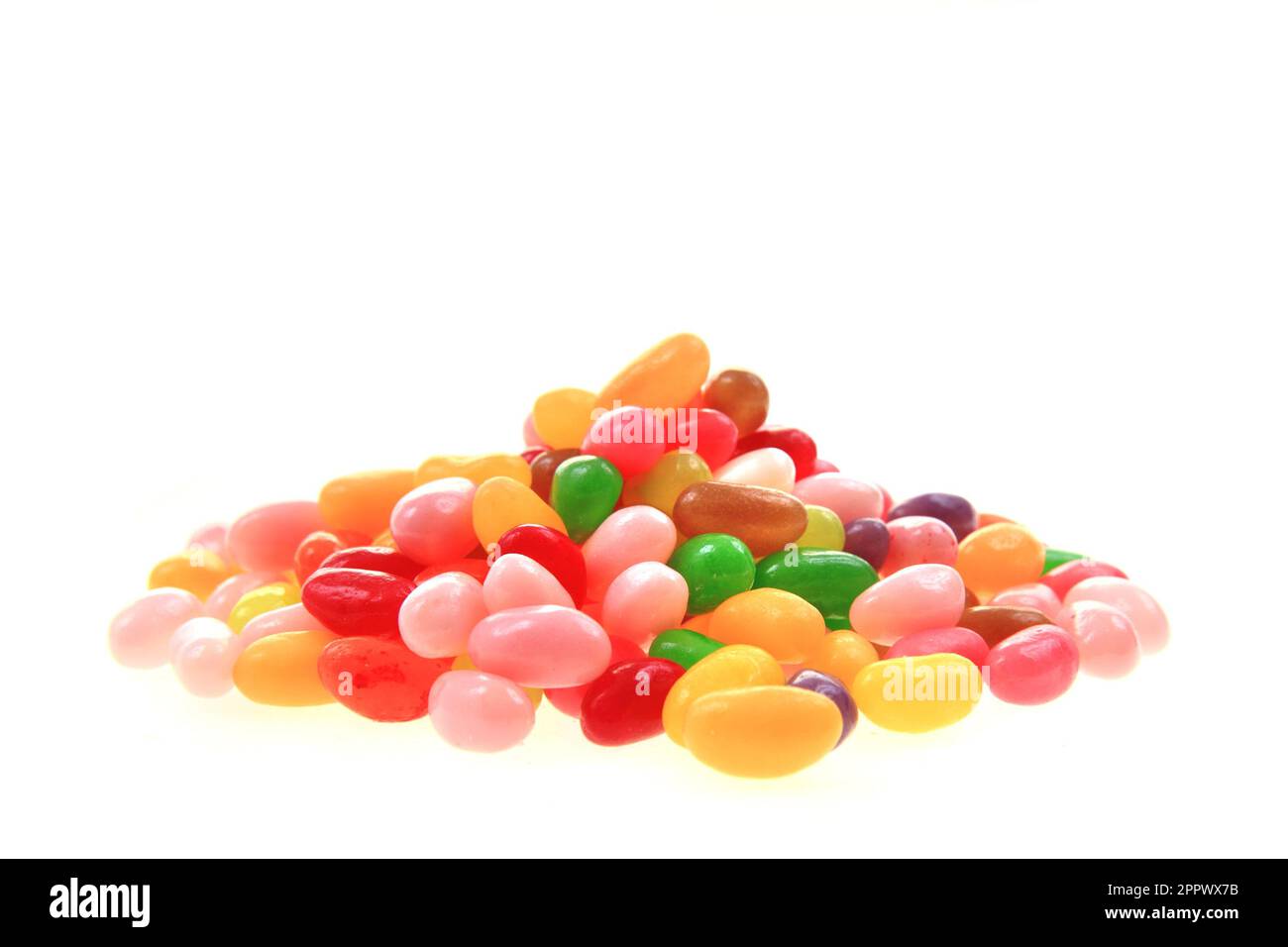 jelly beans isolés sur le fond blanc Banque D'Images