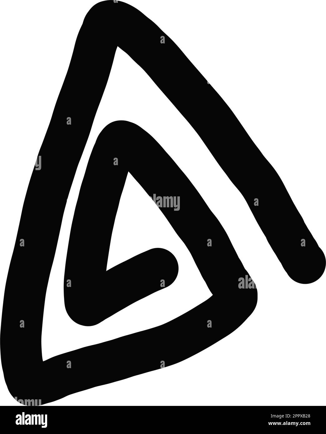 Abstrait tribal art forme vecteur moderne et contemporain Spiral design élément d'art pour poster, art mural et imprimer des collections dans une illustration glyphe Illustration de Vecteur