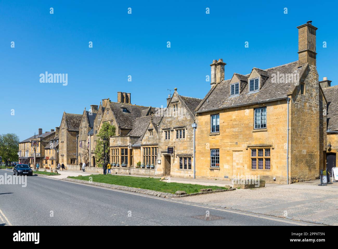 Le joli village Cotswold de Broadway dans le Worcestershire, Angleterre, Royaume-Uni Banque D'Images
